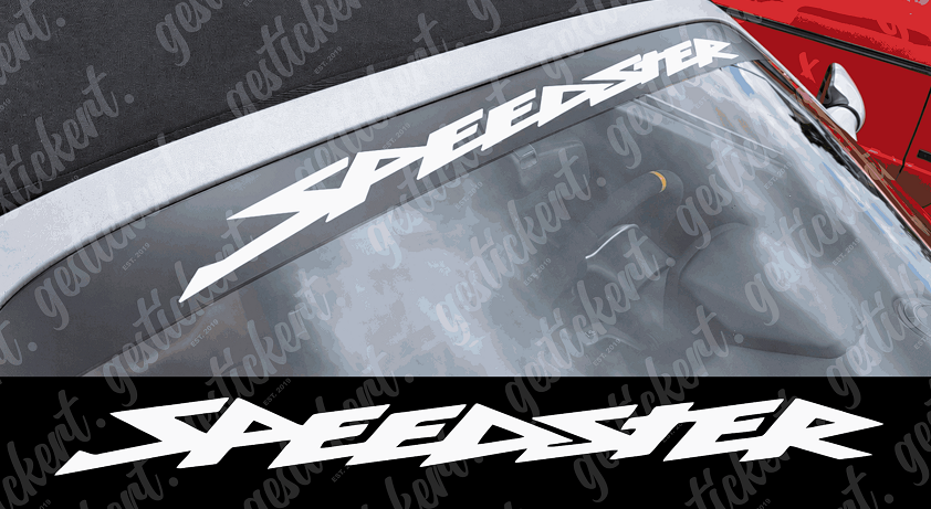 1x 90 cm Aufkleber für Opel Speedster Frontscheibe