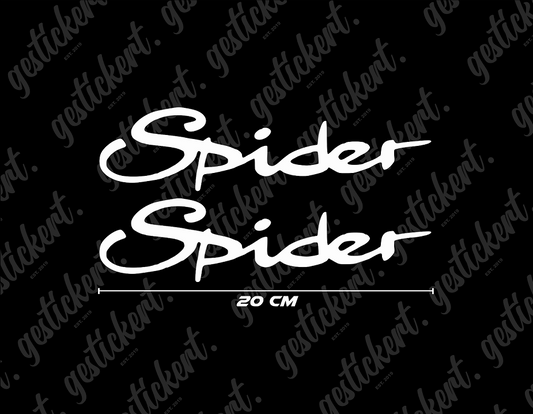 2x 20 cm Aufkleber für Renault Spider