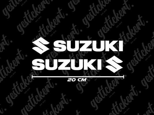 2x 20 cm Aufkleber für Suzuki