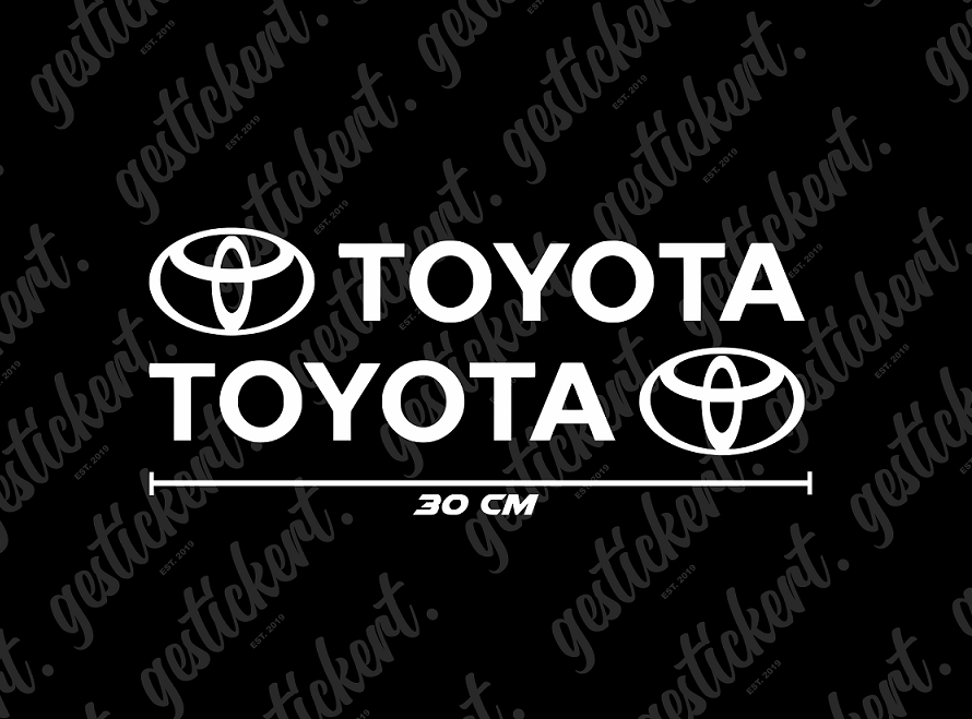 2x 30 cm Aufkleber für Toyota