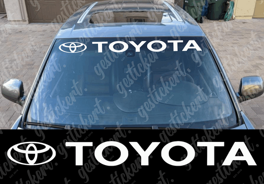 1x 100 cm Toyota Aufkleber für Frontscheibe