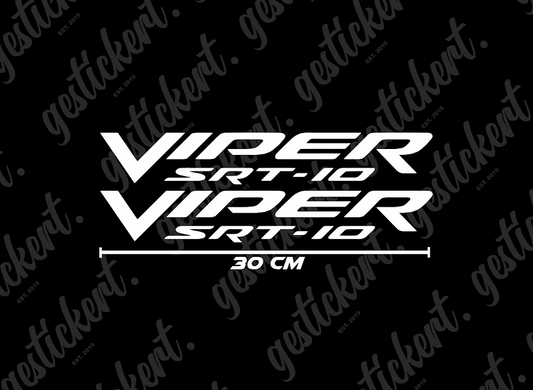 2x 30 cm Aufkleber für Dodge Viper SRT-10