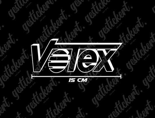 1x 15 cm Votex Aufkleber