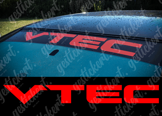 1x 85 cm VTEC Aufkleber Frontscheibe für Honda