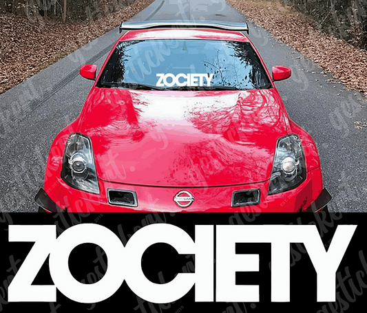 1x 60 cm ZOCIETY Aufkleber für Nissan 350Z / 370Z