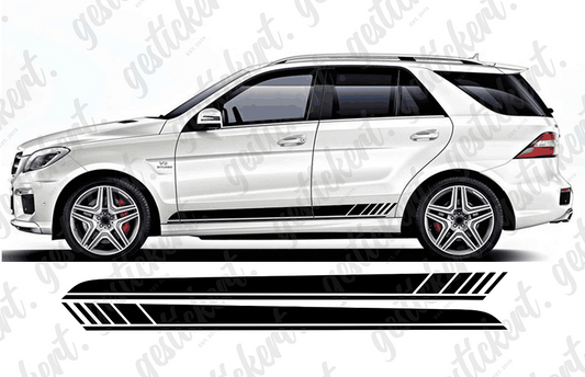 2x Streifen Edition 1-Optik für Mercedes ML GLE W166 ML63 GLE63