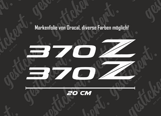 2x 20 cm Aufkleber für Nissan 370Z