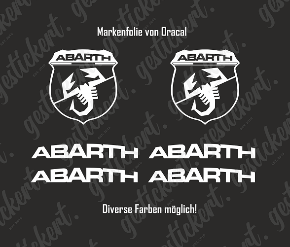 1 Set Aufkleber für Abarth