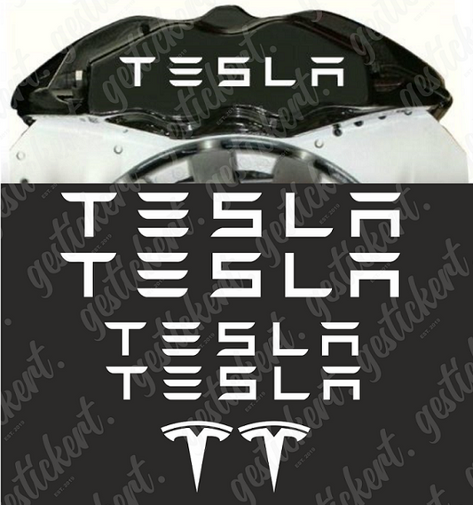 1 Set Tesla Aufkleber für Bremssattel