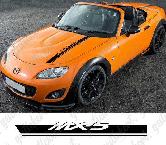 1x Streifen Motorhaube für Mazda MX-5
