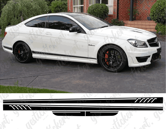 2x Edition 1 Streifen für Mercedes C-Klasse / C63 C204