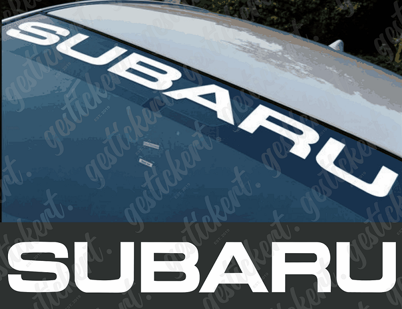 1x 100 cm Subaru Aufkleber für Frontscheibe