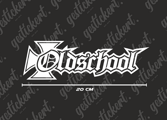 1x 20 cm Oldschool V2 Aufkleber