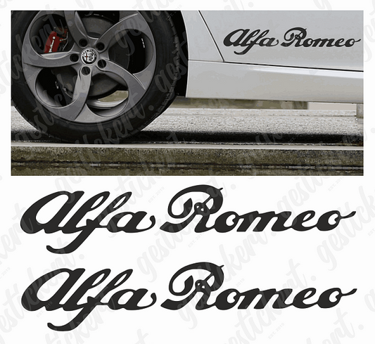 2x 30 cm Aufkleber für Alfa Romeo