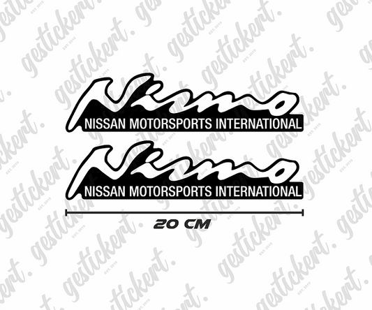 2x 20 cm Nismo Aufkleber für Nissan