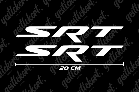 2x 20 cm SRT Aufkleber für Dodge