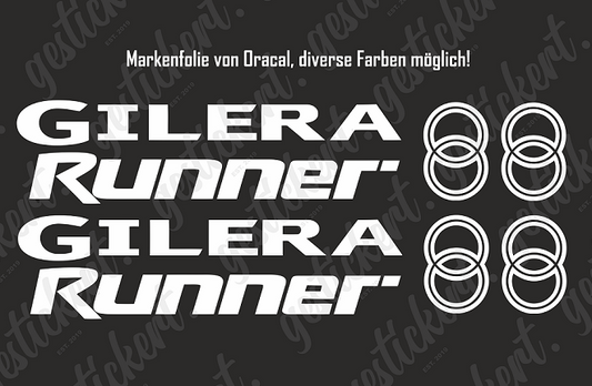 1 Stickerset passend für Gilera Runner