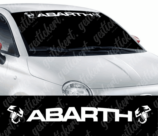 HEYCE Auto Aufkleber, für FIAT Abarth Auto Frontscheibe Aufkleber Protector  Personalised Klebt Deko AufStyling Accessories: : Auto & Motorrad
