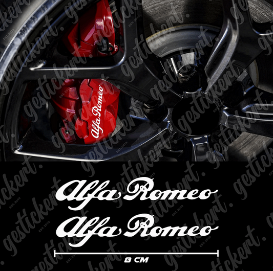 2x Bremssattelaufkleber für Alfa Romeo