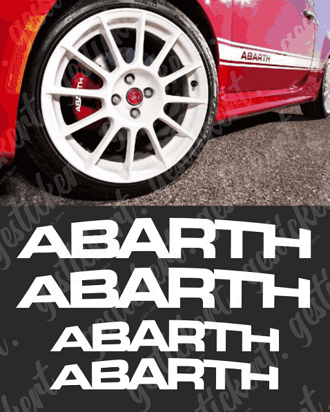 1 Set Bremssattelaufkleber für Abarth