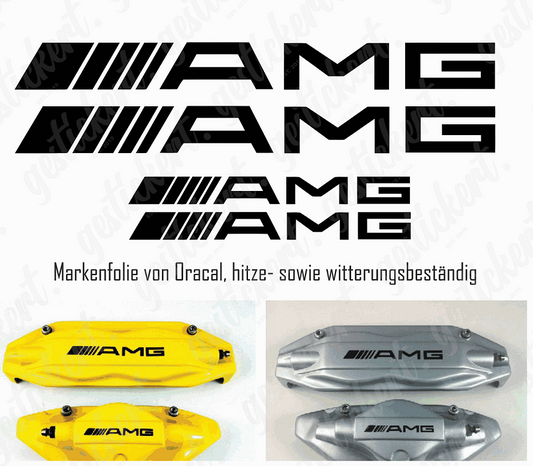 1 Set AMG Aufkleber gerade für Bremssattel