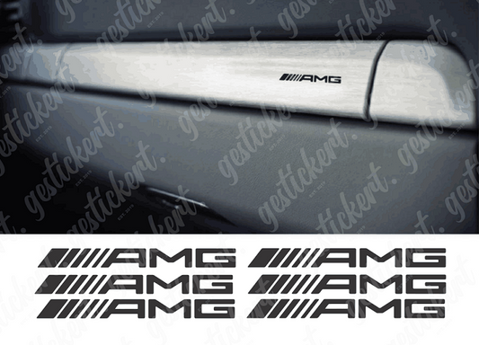 6x AMG Aufkleber für Interieur