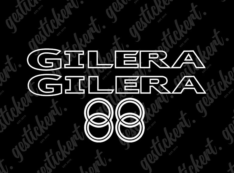 1 Stickerset outlines passend für Gilera Runner