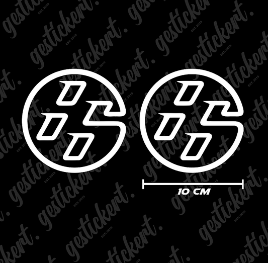 2x 10 cm Aufkleber für Toyota GT86