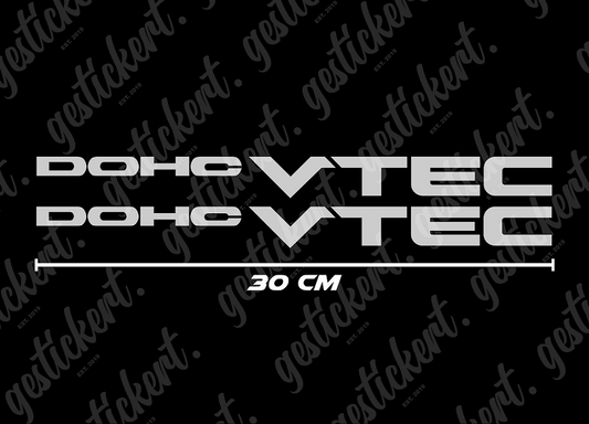 2x 30 cm DOHC VTEC Aufkleber für Honda