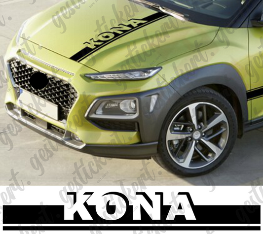 1x Streifen für Motorhaube Hyundai Kona