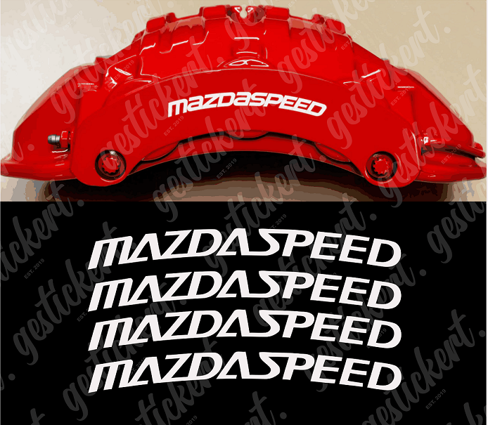 1 Set Mazdaspeed Bremssattelaufkleber