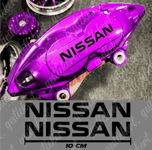 2x Bremssattelaufkleber für Nissan