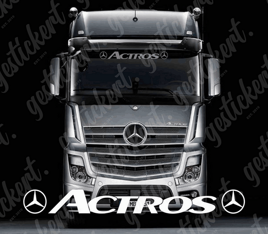 1x 110 cm Aufkleber für Frontscheibe passend für Mercedes Actros