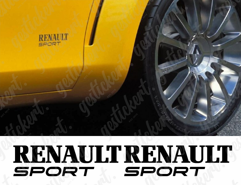 2x Renault Sport Aufkleber