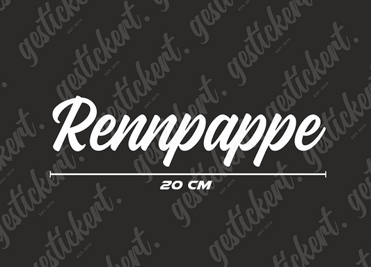 1x 20 cm Rennpappe Aufkleber für Trabant