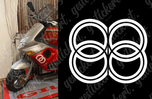 2x Aufkleber passend für Gilera Runner