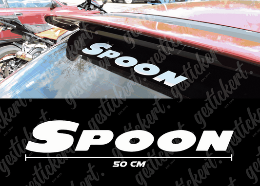 1x 50 cm Spoon Aufkleber für Honda