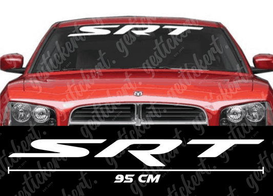 1x 95 cm SRT Frontscheiben Aufkleber für Dodge