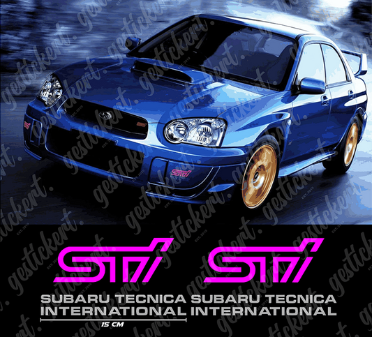 2x Aufkleber für Nebelscheinwerferabdeckung für Subaru Impreza