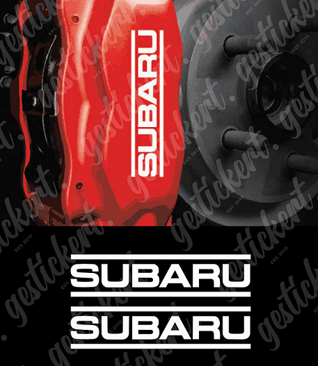 2x Bremssattelaufkleber für Subaru