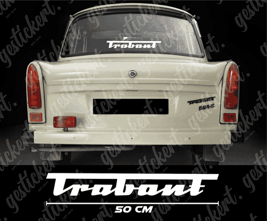 1x 50 cm Aufkleber für Heckscheibe für Trabant