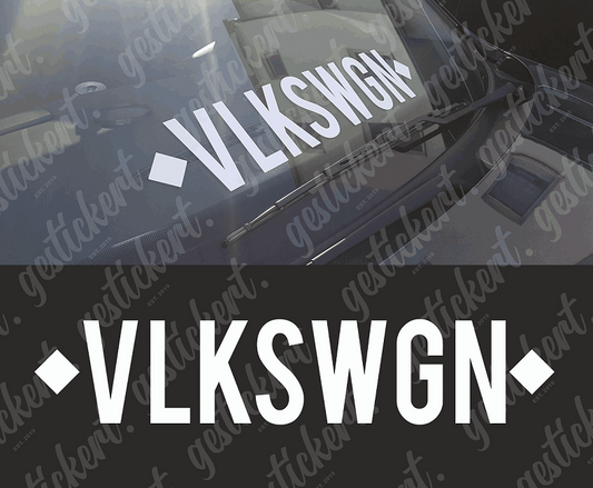 1x 40 cm VLKSWGN Aufkleber für Frontscheibe