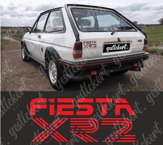 1x Aufkleber Heckklappe für Ford Fiesta XR2i MK2